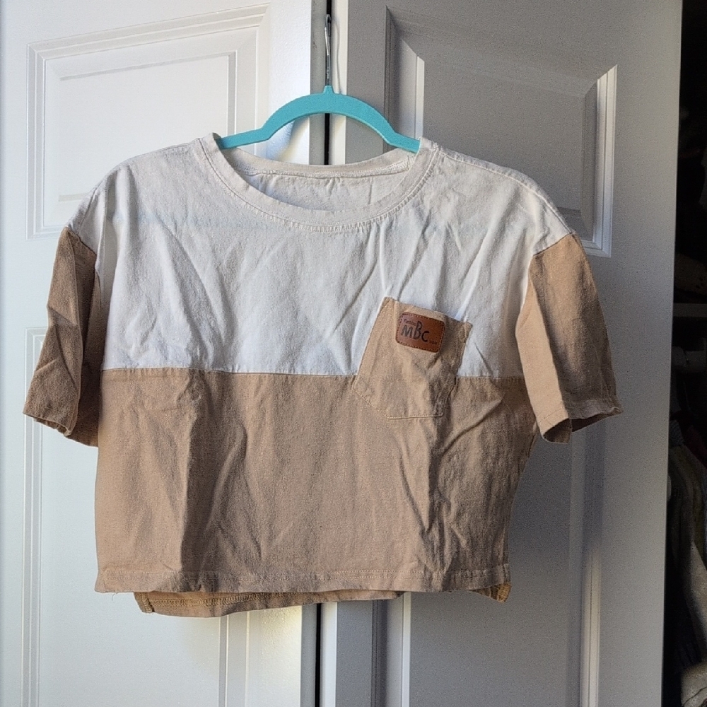 Two-Tone Kids Shirt with Pocket